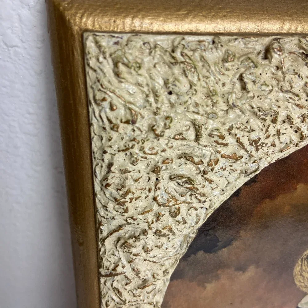 Vintage Wall Wooden Oval Frame